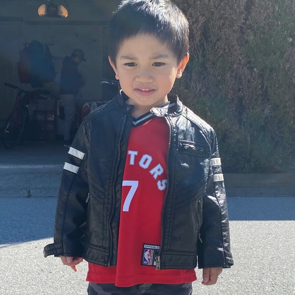 H&M Toddler Vegan Leather Biker Jacket 1.5-2 years